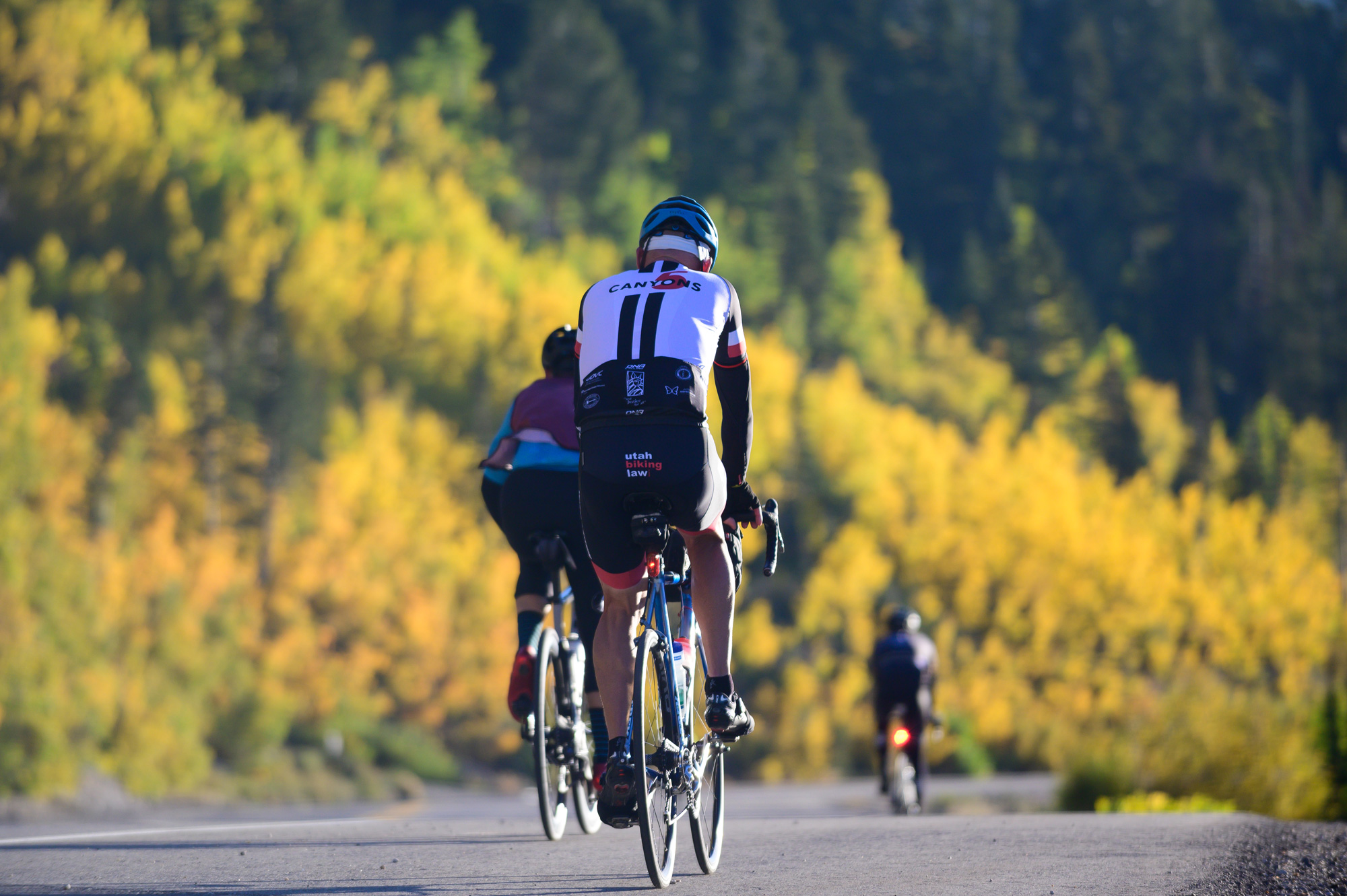 rider riding in utah canyon