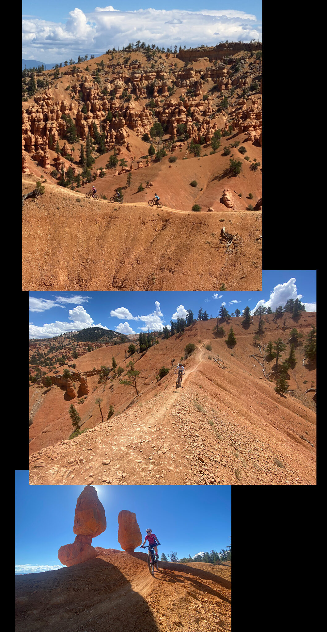 people riding thunder mountain trail