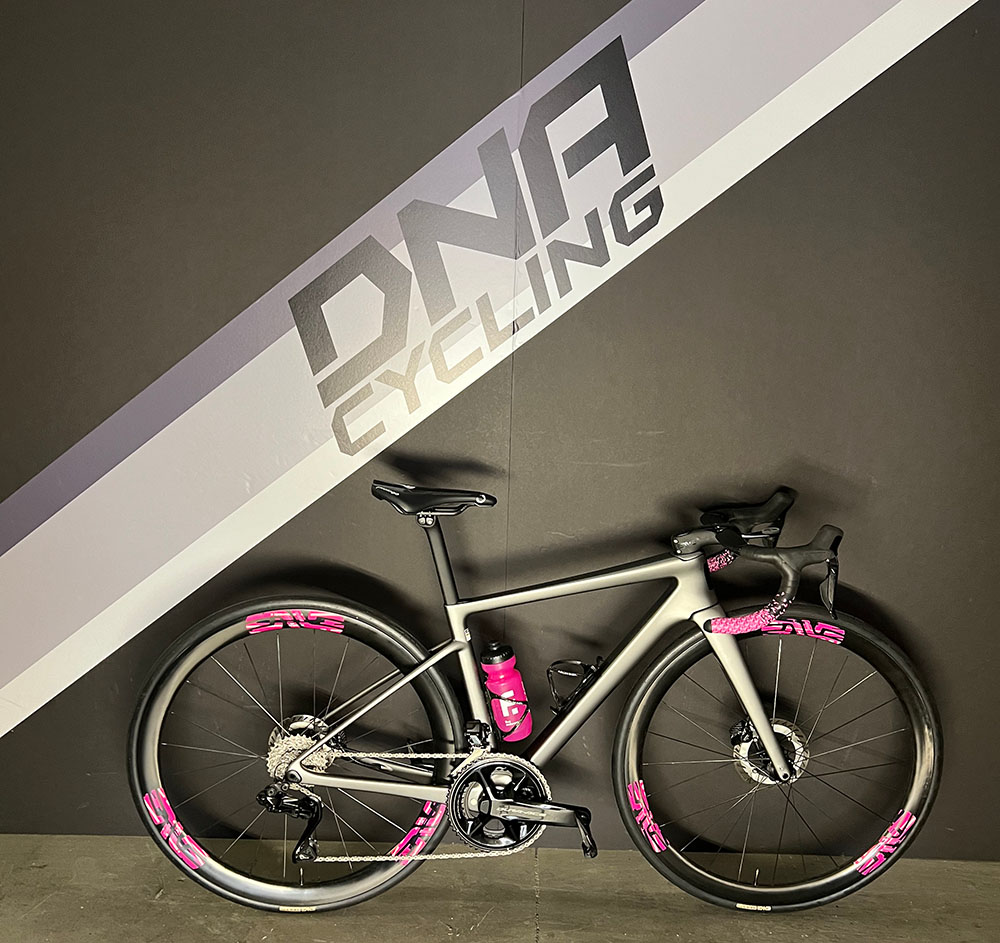 enve mele gravel bike with dna stickers